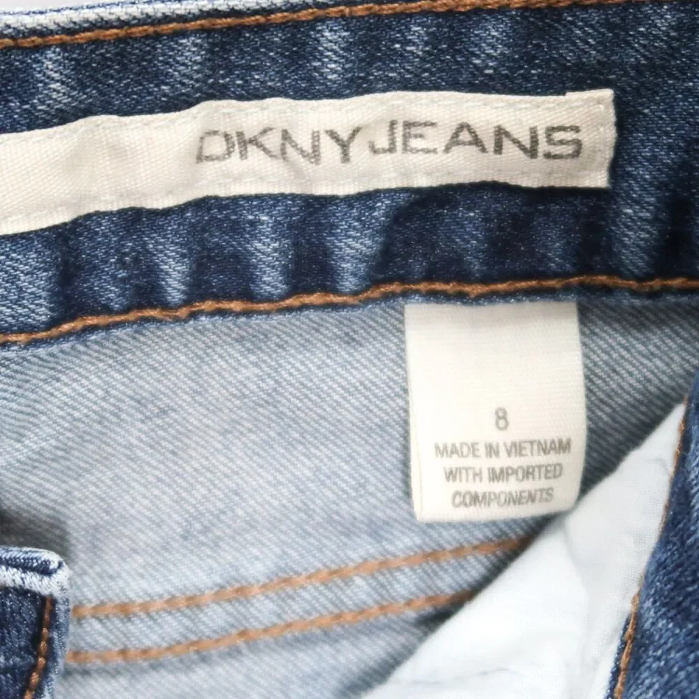 DKNY Jeans Womens Size 8 Blue Wash Bootcut‎ KCMUA478